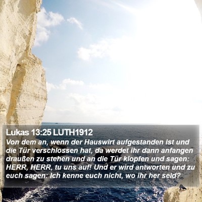 Lukas 13:25 LUTH1912 Bible Verse Image