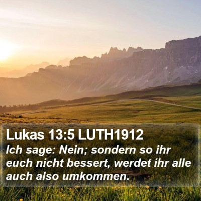 Lukas 13:5 LUTH1912 Bible Verse Image