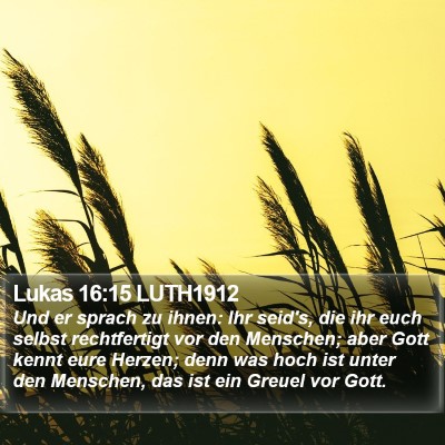 Lukas 16:15 LUTH1912 Bible Verse Image