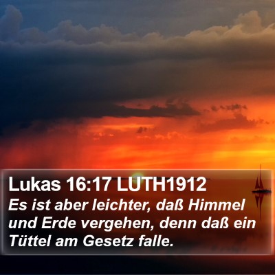 Lukas 16:17 LUTH1912 Bible Verse Image