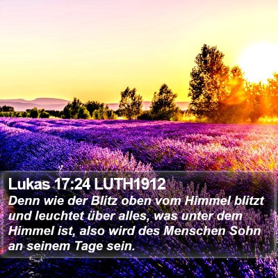 Lukas 17:24 LUTH1912 Bible Verse Image