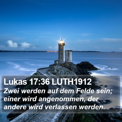 Lukas 17:36 LUTH1912 Bible Verse Image