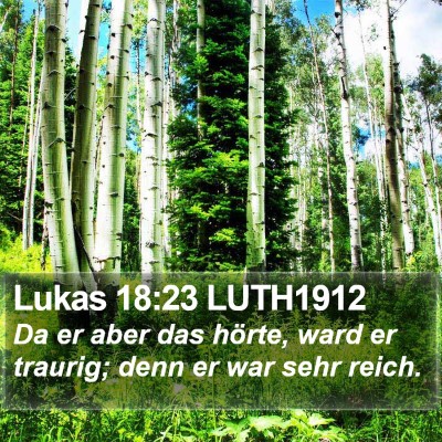 Lukas 18:23 LUTH1912 Bible Verse Image