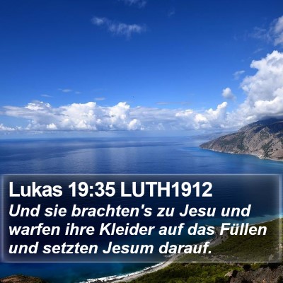 Lukas 19:35 LUTH1912 Bible Verse Image