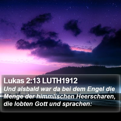 Lukas 2:13 LUTH1912 Bible Verse Image