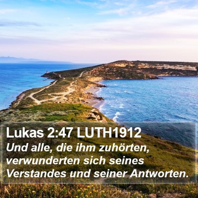 Lukas 2:47 LUTH1912 Bible Verse Image