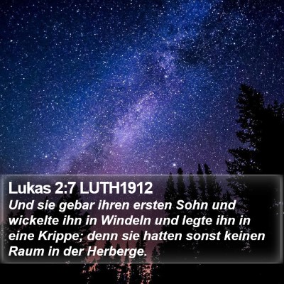 Lukas 2:7 LUTH1912 Bible Verse Image