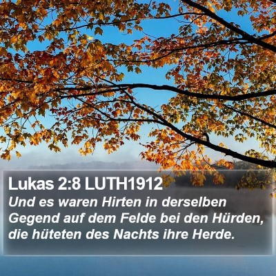 Lukas 2:8 LUTH1912 Bible Verse Image