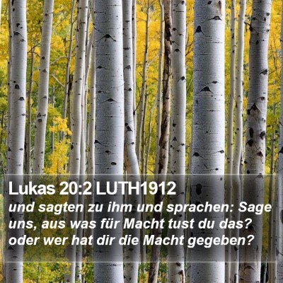 Lukas 20:2 LUTH1912 Bible Verse Image