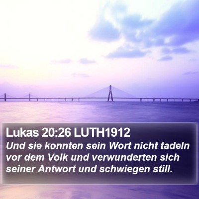 Lukas 20:26 LUTH1912 Bible Verse Image