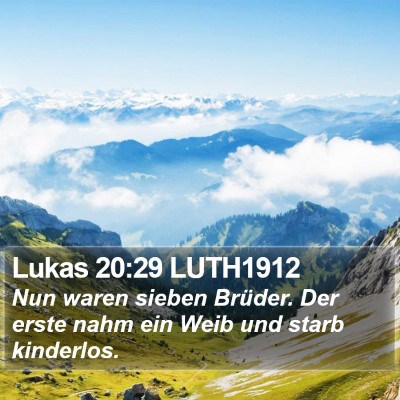 Lukas 20:29 LUTH1912 Bible Verse Image