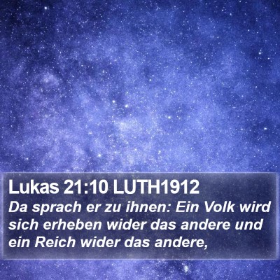 Lukas 21:10 LUTH1912 Bible Verse Image