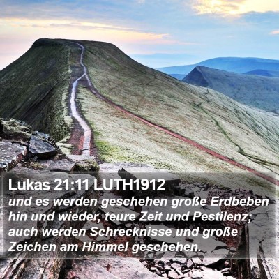Lukas 21:11 LUTH1912 Bible Verse Image