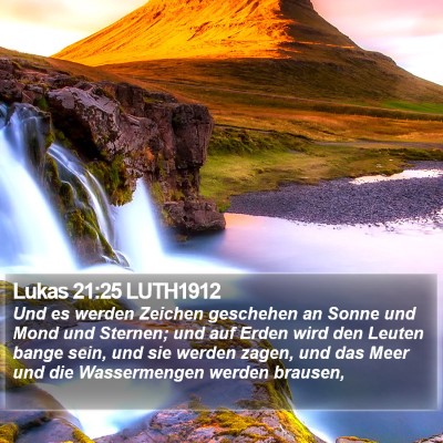 Lukas 21:25 LUTH1912 Bible Verse Image