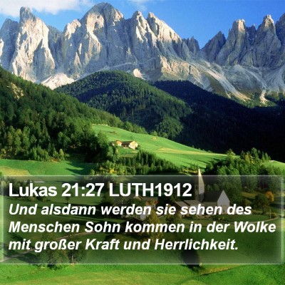 Lukas 21:27 LUTH1912 Bible Verse Image