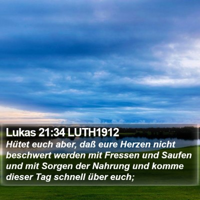 Lukas 21:34 LUTH1912 Bible Verse Image