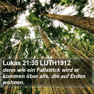 Lukas 21:35 LUTH1912 Bible Verse Image