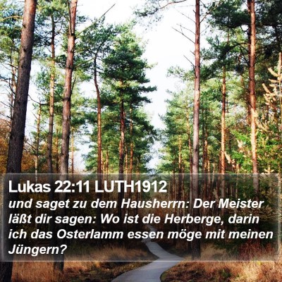 Lukas 22:11 LUTH1912 Bible Verse Image