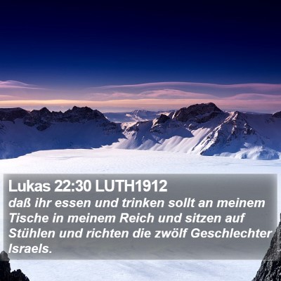 Lukas 22:30 LUTH1912 Bible Verse Image