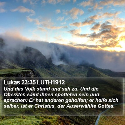 Lukas 23:35 LUTH1912 Bible Verse Image