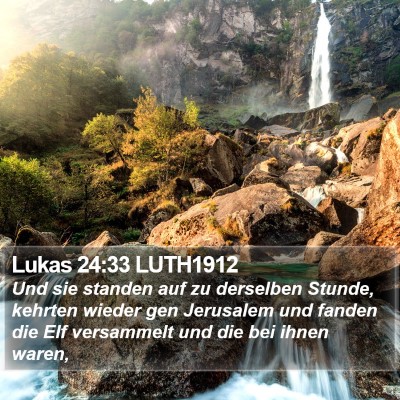 Lukas 24:33 LUTH1912 Bible Verse Image