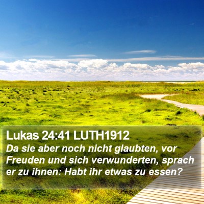 Lukas 24:41 LUTH1912 Bible Verse Image