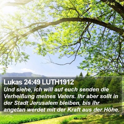 Lukas 24:49 LUTH1912 Bible Verse Image