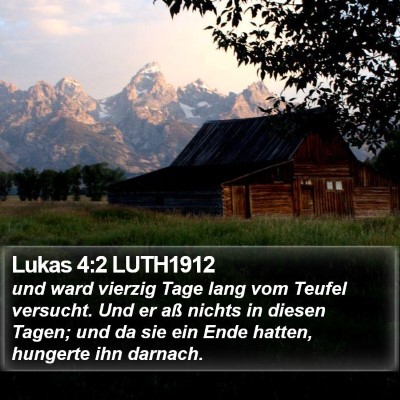 Lukas 4:2 LUTH1912 Bible Verse Image