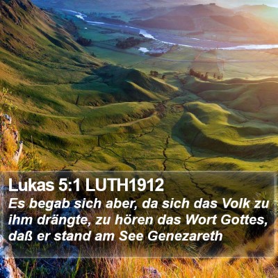 Lukas 5:1 LUTH1912 Bible Verse Image