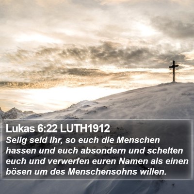 Lukas 6:22 LUTH1912 Bible Verse Image