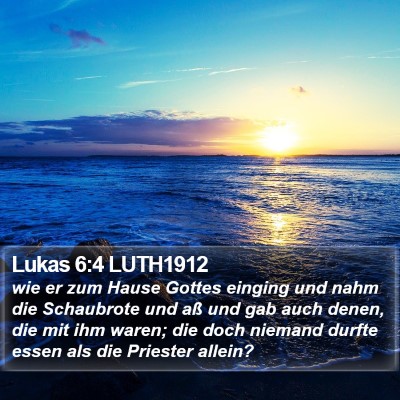 Lukas 6:4 LUTH1912 Bible Verse Image