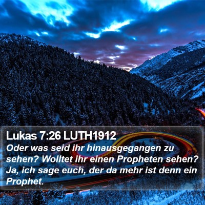 Lukas 7:26 LUTH1912 Bible Verse Image