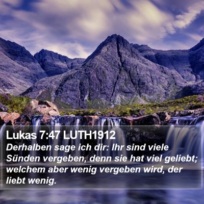 Lukas 7:47 LUTH1912 Bible Verse Image