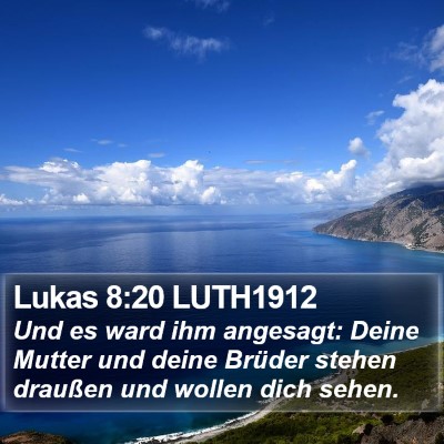 Lukas 8:20 LUTH1912 Bible Verse Image