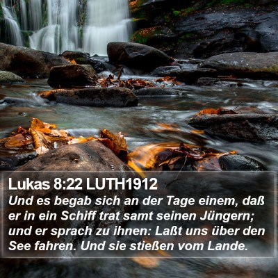 Lukas 8:22 LUTH1912 Bible Verse Image
