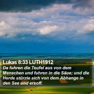 Lukas 8:33 LUTH1912 Bible Verse Image