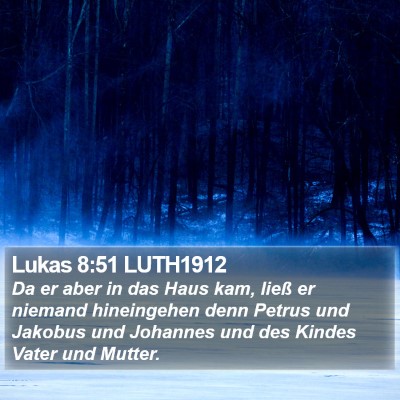 Lukas 8:51 LUTH1912 Bible Verse Image