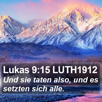 Lukas 9:15 LUTH1912 Bible Verse Image