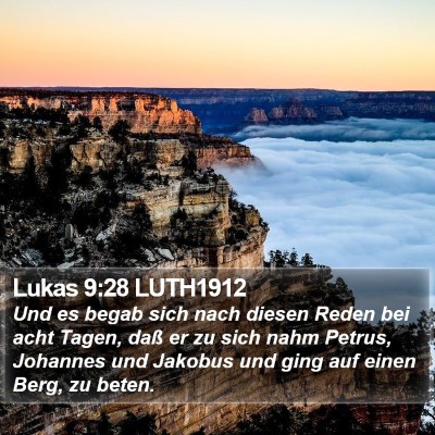 Lukas 9:28 LUTH1912 Bible Verse Image