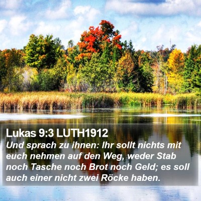 Lukas 9:3 LUTH1912 Bible Verse Image