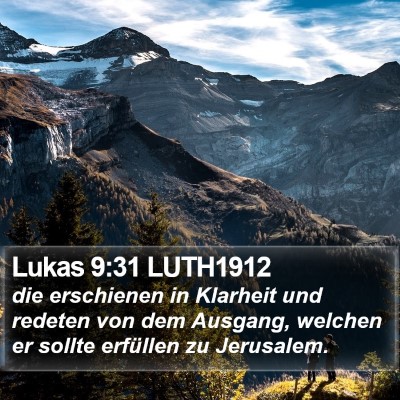 Lukas 9:31 LUTH1912 Bible Verse Image