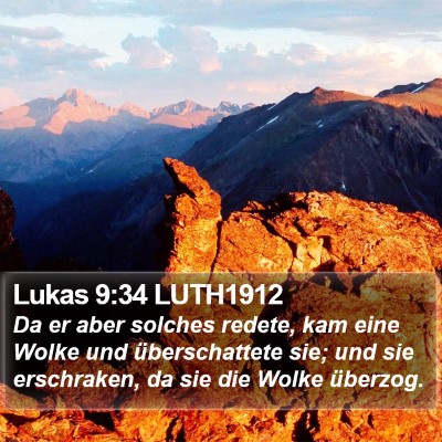 Lukas 9:34 LUTH1912 Bible Verse Image