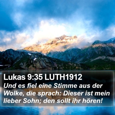 Lukas 9:35 LUTH1912 Bible Verse Image