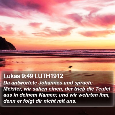 Lukas 9:49 LUTH1912 Bible Verse Image