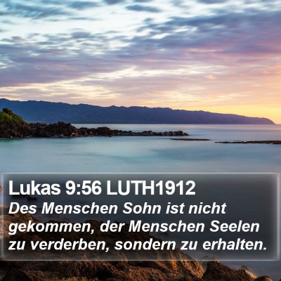 Lukas 9:56 LUTH1912 Bible Verse Image
