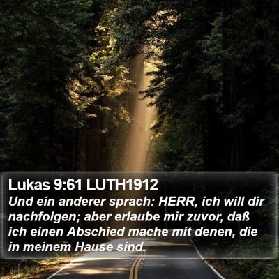 Lukas 9:61 LUTH1912 Bible Verse Image