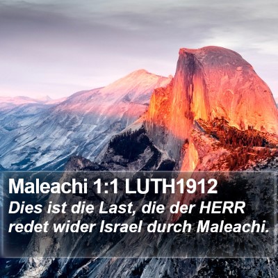 Maleachi 1:1 LUTH1912 Bible Verse Image