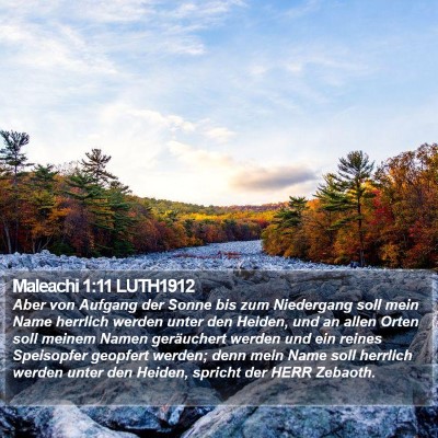 Maleachi 1:11 LUTH1912 Bible Verse Image