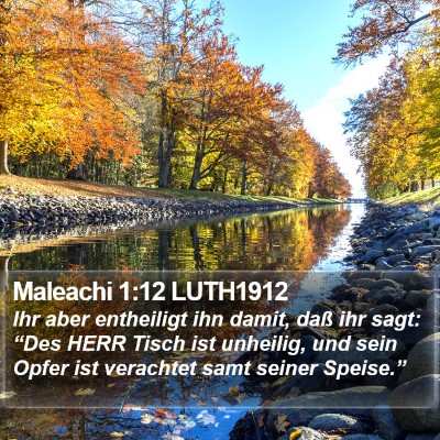 Maleachi 1:12 LUTH1912 Bible Verse Image