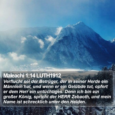 Maleachi 1:14 LUTH1912 Bible Verse Image